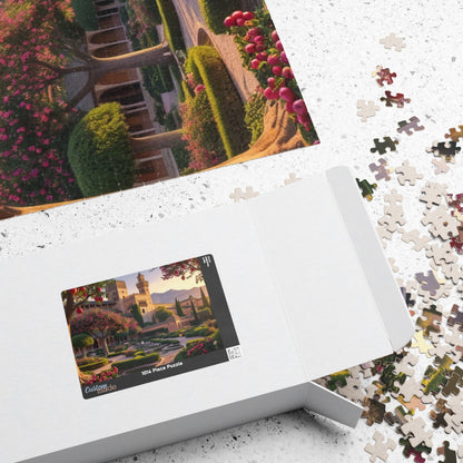 Alhambra Palace Landmark Puzzle, Spanish Architecture Jigsaw Game, Pomegranate Tree Garden, Family Entertainment, Quiet Leisure Activity Puzzle The Puzzle Chest