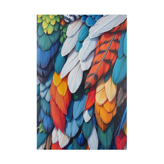 Chaotic Feather Jigsaw Puzzle - Collage Design, Vibrant Nature Art, Holiday Birthday Gift for Bird Lovers, Family Game Nights or Solo Fun 1014 pcs (Vertical) Puzzle The Puzzle Chest