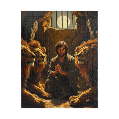 Religious Puzzle for Adults - Biblical Scene of Daniel in the Lions Den, Tranquil Gift for Puzzle Lovers, Mindfulness Hobby, Relaxation