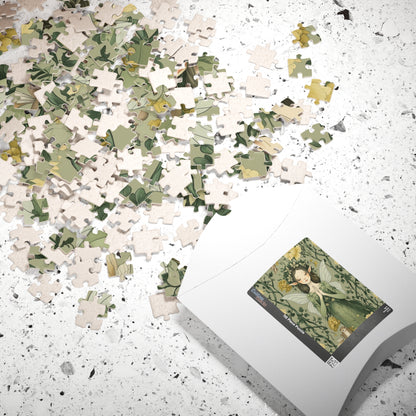Delicate Fairy Vintage Jigsaw Puzzle Game with Cascading Flowers, Best for Gifting on Birthday, Puzzle Lover, Stress Relief Leisure Activity Puzzle The Puzzle Chest