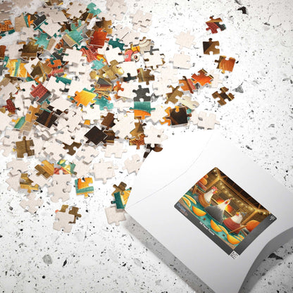 Pumpkin Spice Chicken Puzzle – Cozy Autumn Chickens in Spa Bath with Pumpkins & Cinnamon, Whimsical Fairy-Tale Jigsaw Puzzle The Puzzle Chest