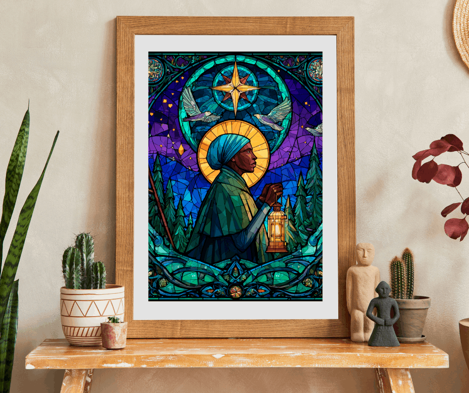 Sojourner Truth Jigsaw Puzzle - Stained Glass Style, Historical Figure Black History Gift, Afrocentric Educational Game Puzzle The Puzzle Chest
