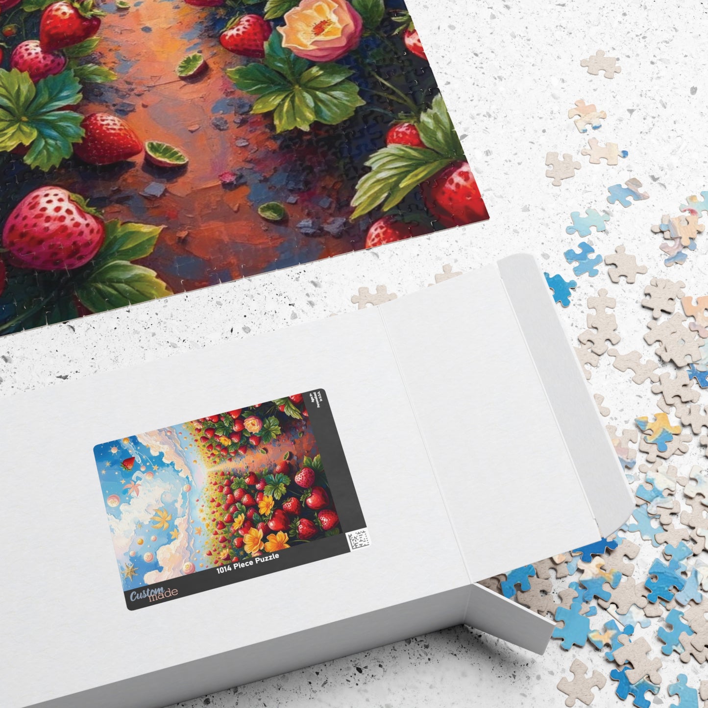 Strawberry Patch Jigsaw Puzzle, Magical Fruit Garden, Fun Family Activity, Relaxing Pastime, Best Gift for Puzzle Enthusiasts, Mindfulness Puzzle The Puzzle Chest