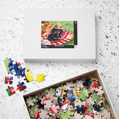Dachshund Picnic Jigsaw Puzzle, Fun Animal Lovers Gift, Family Game Night Activity, Dog-Themed Home Decor, Dog Birthday Gift, 110-1014-piece Puzzle The Puzzle Chest