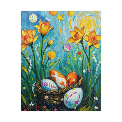 Springtime Egg Hunt Puzzle | Easter Jigsaw Game, Fun Family Activity, Flower Puzzle Artwork, Unique Gift for Adults, Seasonal Fun 110 pcs (Vertical) Puzzle The Puzzle Chest