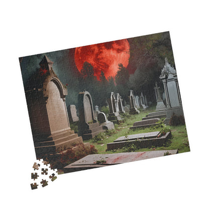 Haunting Graveyard Puzzle - 110-1014 Pieces, Perfect for Halloween, Family Fun Night, Gifts for Puzzle Lovers, Spooky Decor Puzzle The Puzzle Chest