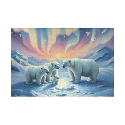Polar Auror Jigsaw Puzzle - Polar Bear Winter, Cozy Family Game Night, 110-1014 Pieces, Holiday Birthday Gift for Friends, Arctic Art