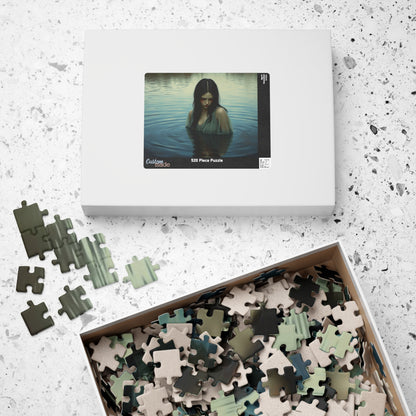 The Veil Between Gothic Jigsaw Puzzle, Mystical Reflection, Enigmatic Water Scene, Gothic Art Print, Gift for Friend, Solo Fun, Game Nights Puzzle The Puzzle Chest