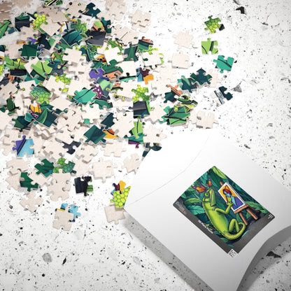 Chameleon Art Jigsaw Puzzle - 110, 252, 520, 1014-Piece, Colorful Nature Scene, Unique Gift for Puzzle Lovers, Fun Family Activity, Brain Teaser Puzzle The Puzzle Chest