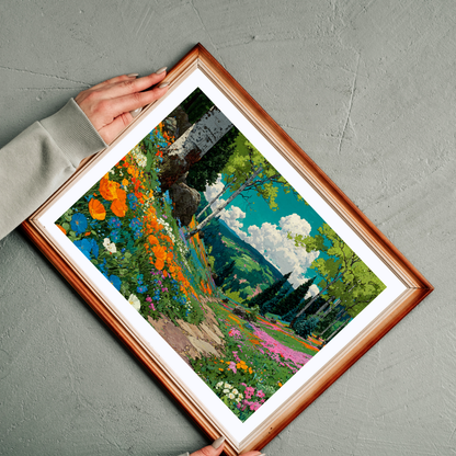 Wildflower Trail Jigsaw Puzzle – Peaceful Spring Path Through a Lush Forest, Nature Inspired Landscape Scene Puzzle The Puzzle Chest