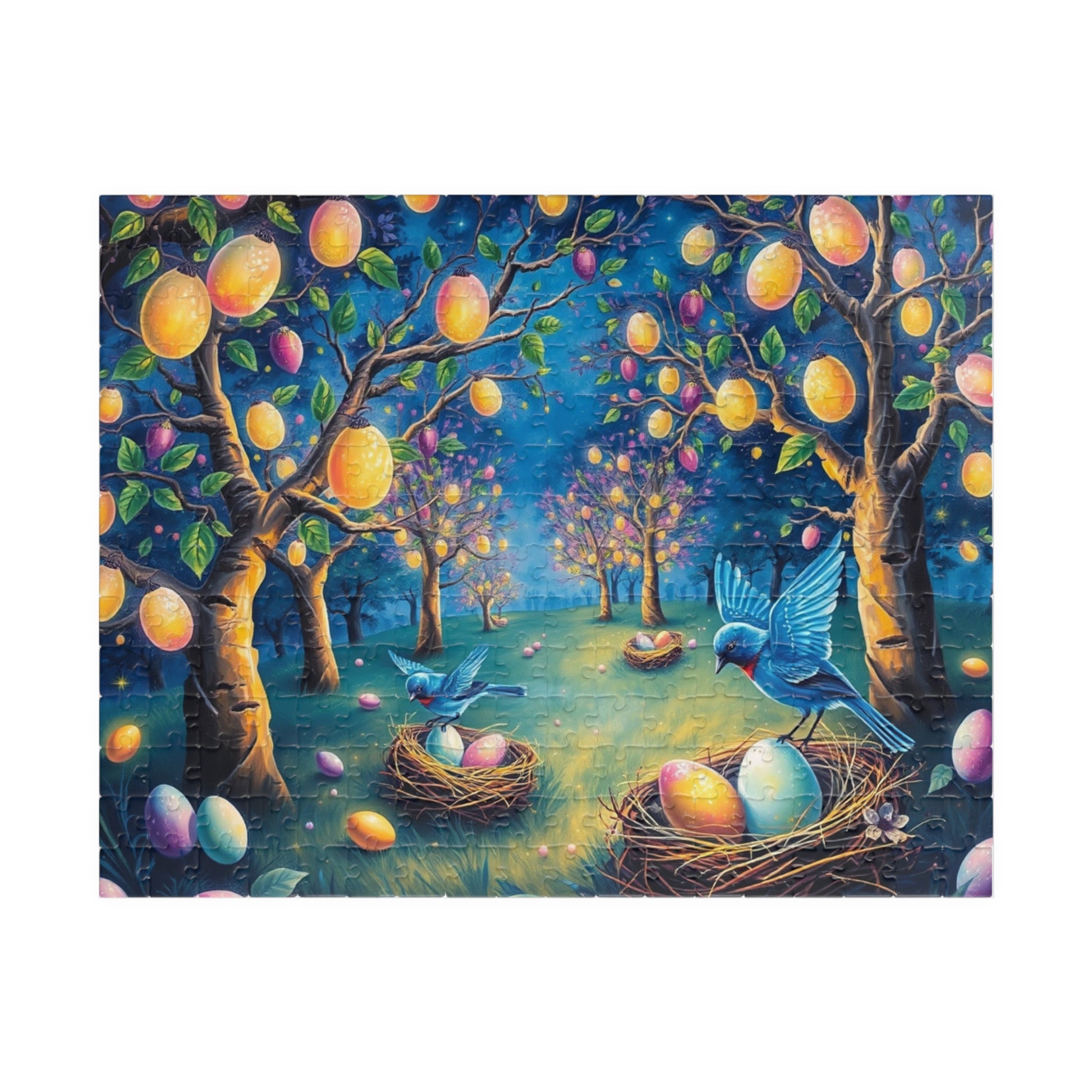 Springtime Nesting Birds Puzzle, Easter Theme Jigsaw Game for Adult Puzzle Lovers, Family Activity, Birthday Holiday Gift for Friends 252 pcs (Horizontal) Puzzle The Puzzle Chest