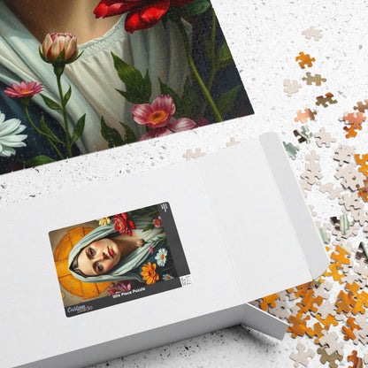 Jigsaw Puzzle, Catholic Saint Therese Flower Garden, 110 252 520 1014 Piece, Religious Gift Idea, Mindfulness Activity, Family Bonding Puzzle The Puzzle Chest