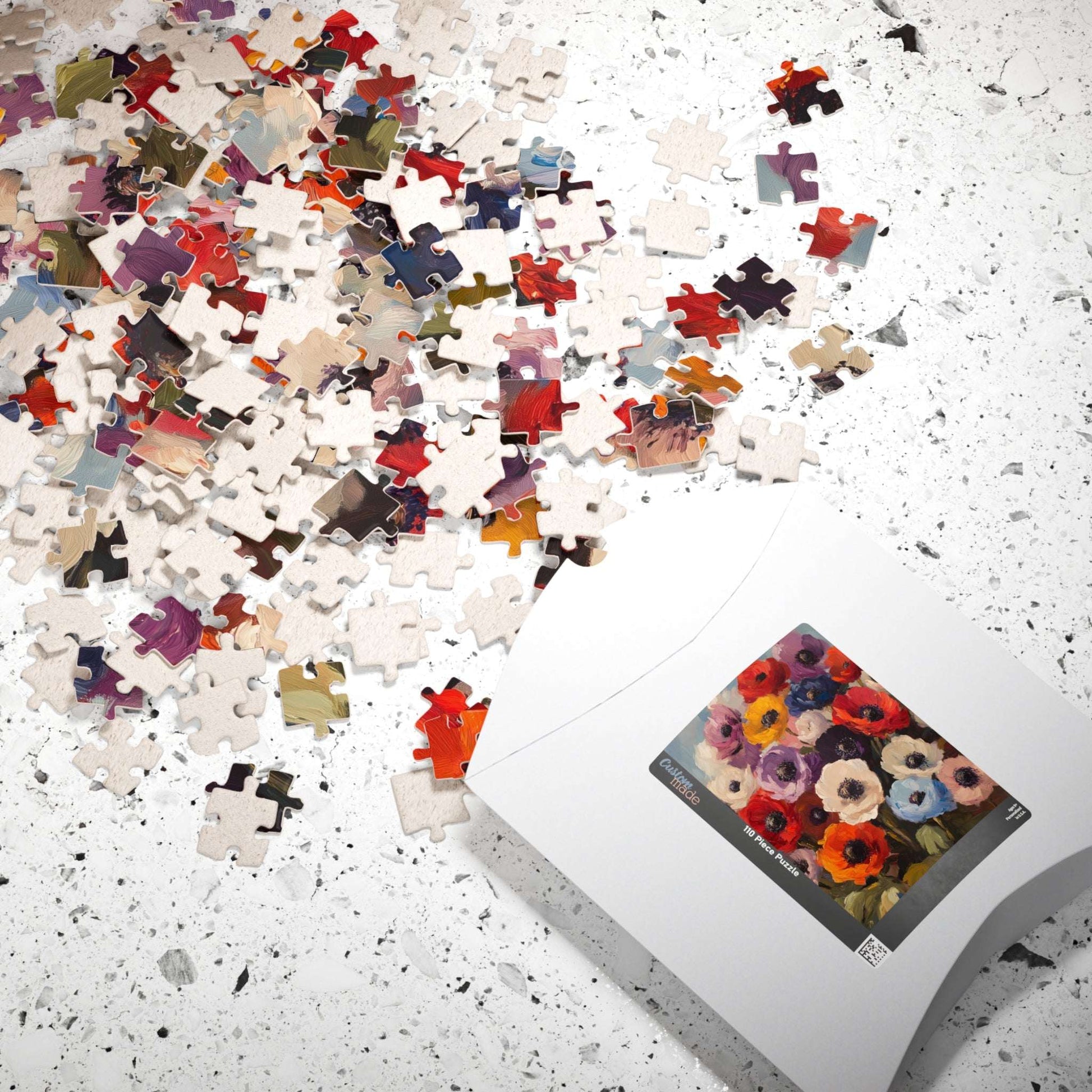 Colorful Anemone Bouquet Puzzle 110-1014 Piece | Floral Jigsaw Puzzle