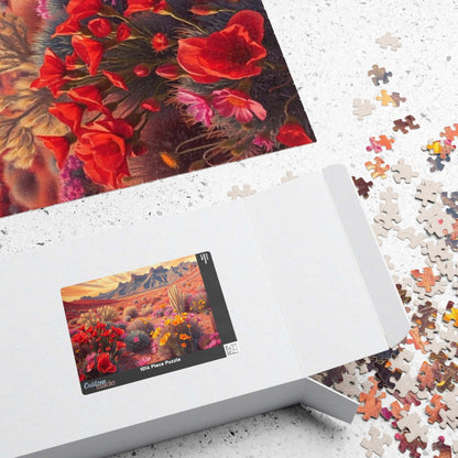 Desert Sunset Puzzle, 110-1014 Piece Landscape Jigsaw Game for Adult, Nature Lover Gift, Art Puzzle for Hobbyist, Family Night or Solo Fun Puzzle The Puzzle Chest