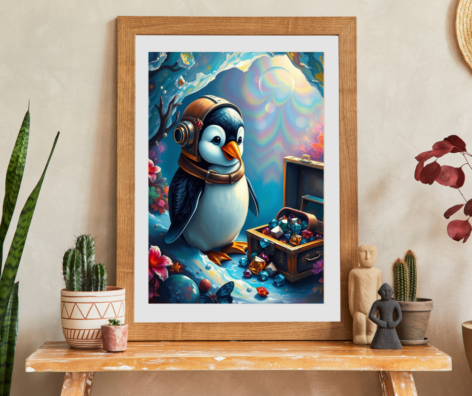 Whimsical Penguin Treasure Jigsaw Puzzle (110, 252, 520-piece) Puzzle The Puzzle Chest