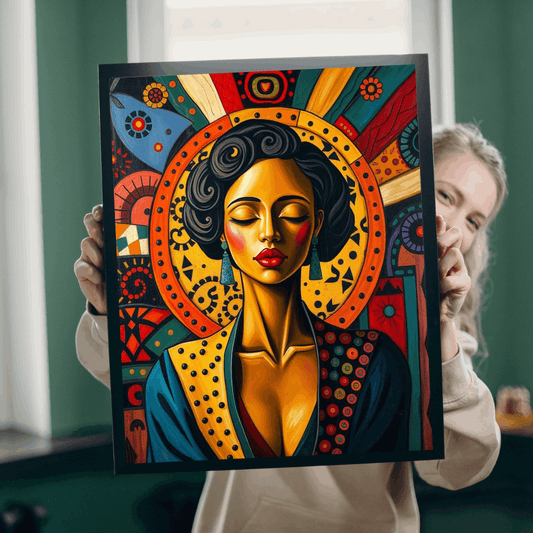 Artistic Black Woman Puzzle, Colorful Meditation Art Jigsaw, Puzzle Gift for Friend, Family Game Nights, Mindfulness Activity Puzzle The Puzzle Chest