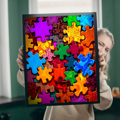 Chaotic Puzzle Piece Jigsaw Collage Puzzle - Fun for Adults, Family Game Night Activity, Creative Hobby, Senior Mental Exercise Puzzle The Puzzle Chest