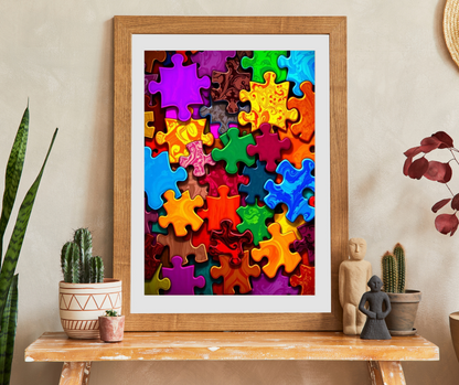 Chaotic Puzzle Piece Jigsaw Collage Puzzle - Fun for Adults, Family Game Night Activity, Creative Hobby, Senior Mental Exercise Puzzle The Puzzle Chest