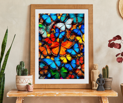Chaotic Butterfly Collage Puzzle Jigsaw for Nature Lovers, Perfect Gift for Entomology Puzzle Lovers, Family Fun, Creative Hobby, Mental Exercise Puzzle The Puzzle Chest