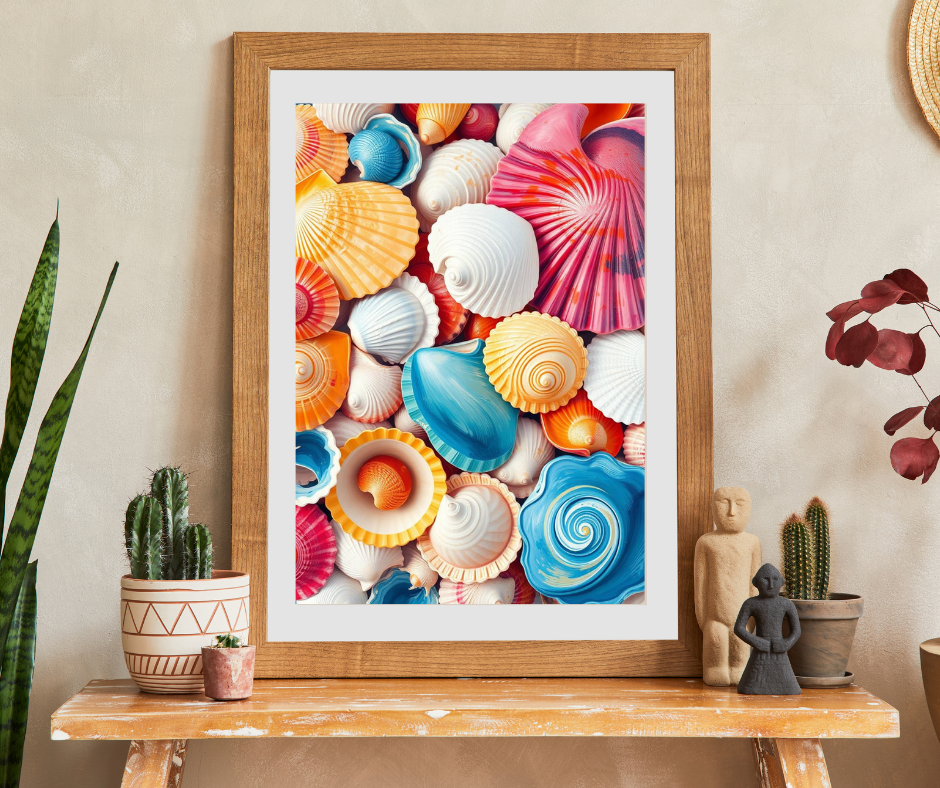 Chaotic Seashell Jigsaw Puzzle - Beach Themed Collage, Ideal for Family Game Nights, Creative Hobby, Holiday Birthday Gift for Ocean Lovers Puzzle The Puzzle Chest