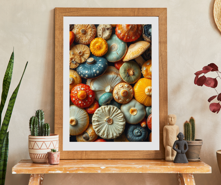 Chaotic Mushroom Jigsaw Puzzle - Playful Nature Inspired Collage Design, Family Game Night, Brain Teaser, Gift for Mushroom Lover Puzzle The Puzzle Chest