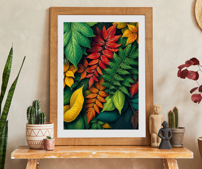 Chaotic Autumn Leaves Jigsaw Puzzle - Colorful Nature Scene, Family Game Night, Cozy Gift for Plant Lover Creative Hobby Puzzle The Puzzle Chest