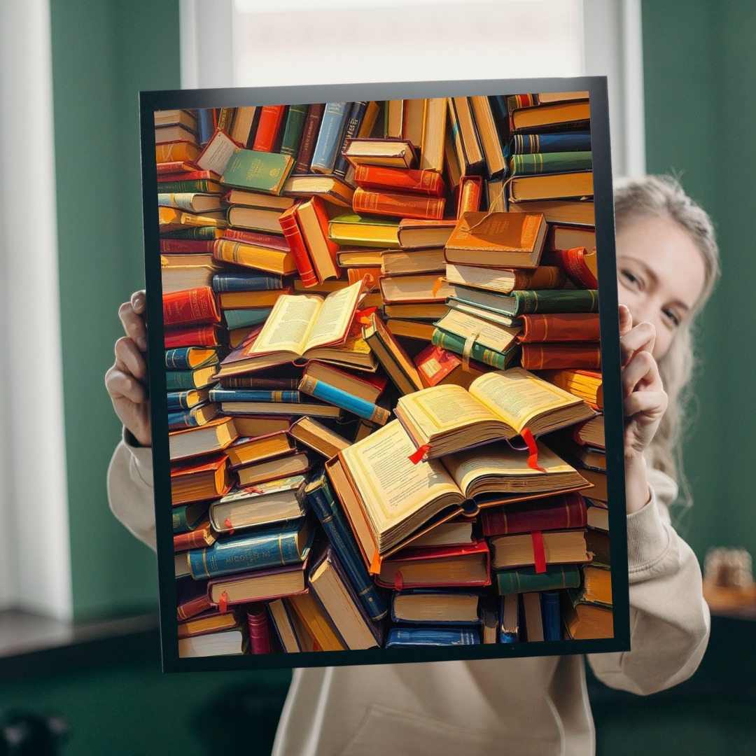 Book Lover's Jigsaw Puzzle Fun - Chaotic Collage, Ideal for Cozy Home Activity, Family Bonding Time Brain Teaser, Gift for Readers Puzzle The Puzzle Chest