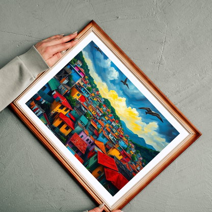 Rio de Janeiro Favela Jigsaw Puzzle for Adult Entertainment, Mindfulness Activity, Holiday Birthday Gift for Friends, Cityscape Puzzle Puzzle The Puzzle Chest
