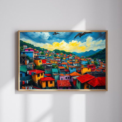 Rio de Janeiro Favela Jigsaw Puzzle for Adult Entertainment, Mindfulness Activity, Holiday Birthday Gift for Friends, Cityscape Puzzle Puzzle The Puzzle Chest