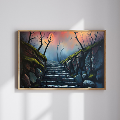 Steps Into Oblivion Jigsaw Puzzle for Adults, Gothic Puzzle, Dark Fantasy Landscape Puzzle Gift for Puzzle Lover, Game Night, Mindful Hobby Puzzle The Puzzle Chest