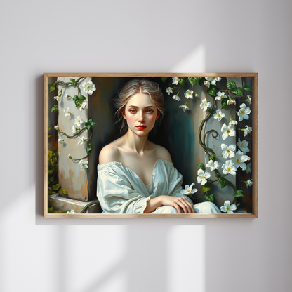 Eternal Vigil Jigsaw Puzzle - Woman by Gravesite, Gothic Puzzle, Dark Fantasy Puzzle, Gift for Art Lover, Home Entertainment, Brain Teaser Puzzle The Puzzle Chest