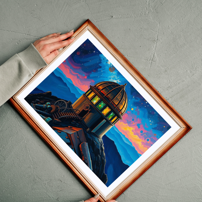 Alchemist Dome Jigsaw Puzzle - Mountaintop Observatory, Steampunk Puzzle Gift for Art Enthusiast Friend, Creative Hobby, Family or Solo Fun Puzzle The Puzzle Chest