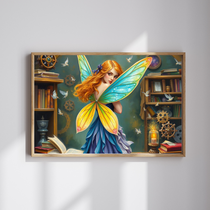 Enchanting Bookish Fairy Puzzle - Library Workshop, Steampunk Fantasy Jigsaw Puzzle Gift for Book Lovers, Puzzle Fanatics, Art Enthusiasts Puzzle The Puzzle Chest