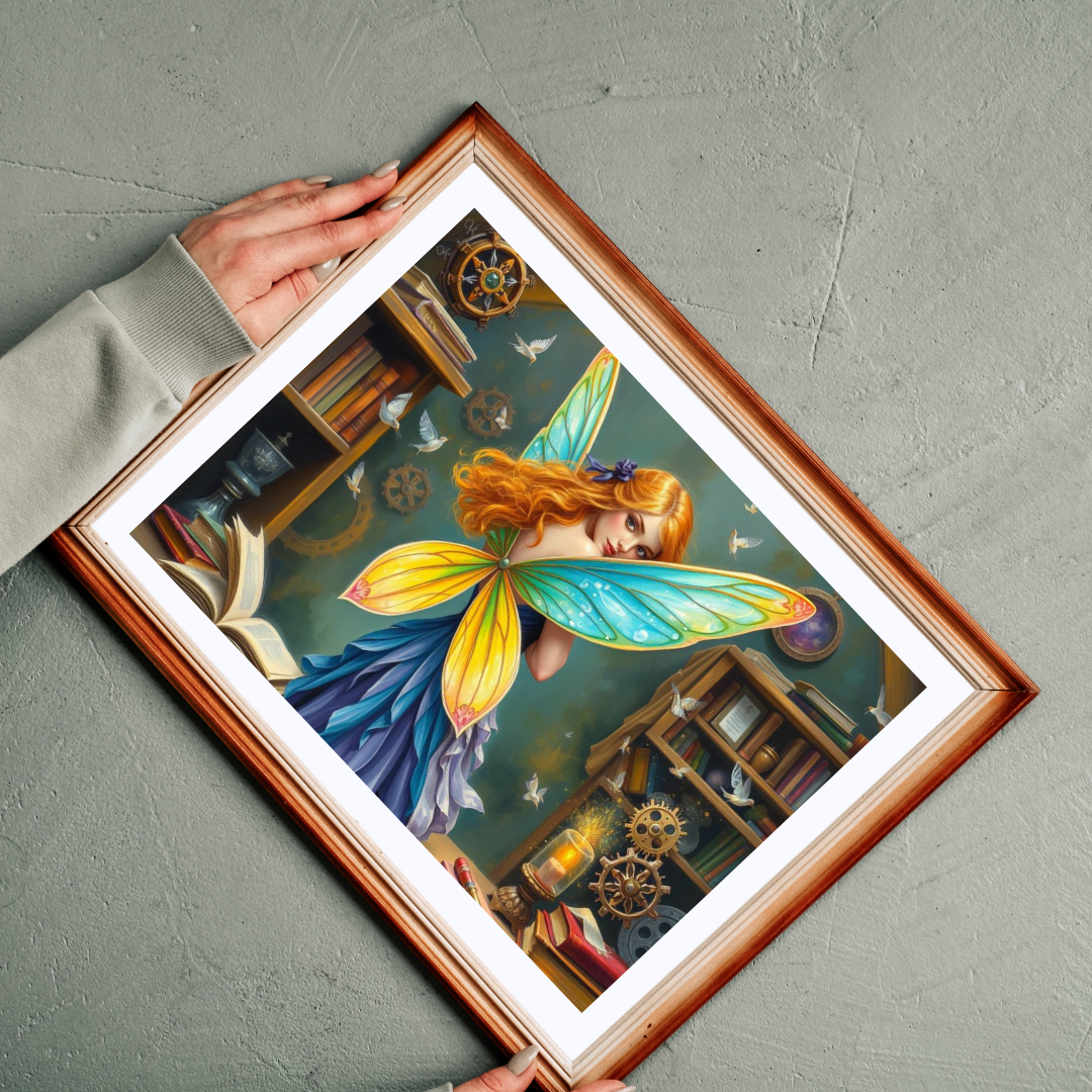 Enchanting Bookish Fairy Puzzle - Library Workshop, Steampunk Fantasy Jigsaw Puzzle Gift for Book Lovers, Puzzle Fanatics, Art Enthusiasts Puzzle The Puzzle Chest