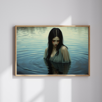 The Veil Between Gothic Jigsaw Puzzle, Mystical Reflection, Enigmatic Water Scene, Gothic Art Print, Gift for Friend, Solo Fun, Game Nights Puzzle The Puzzle Chest