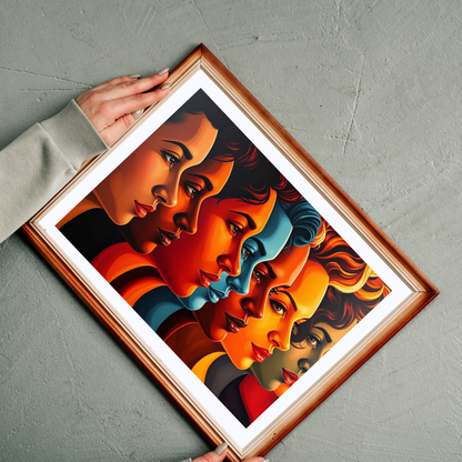 Human Tapestry Jigsaw Puzzle, Diversity Silhouette Puzzle, Face Collage Puzzle, Puzzle Lover Gift for Friend, Family Bonding, Mind Challenge Puzzle The Puzzle Chest