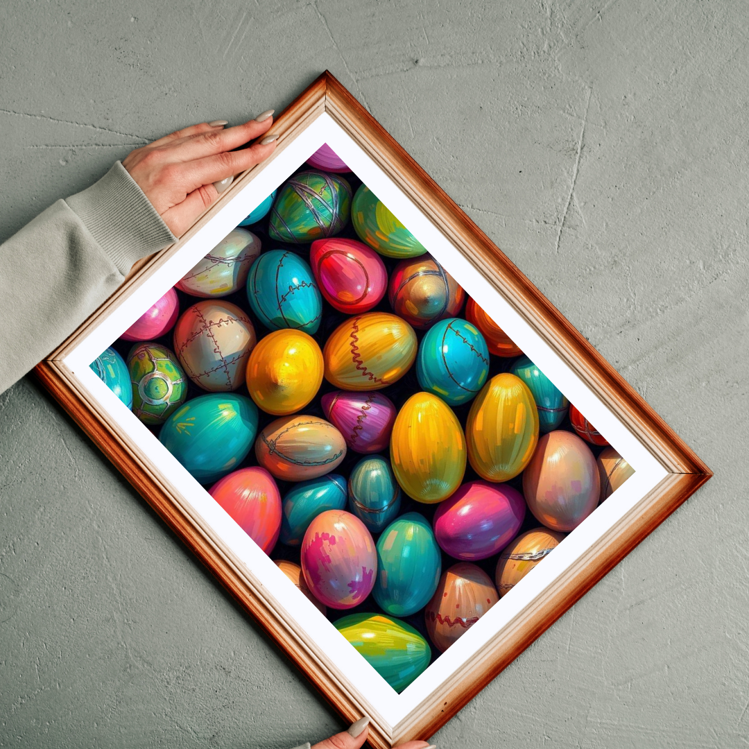 Colorful Easter Egg Puzzle, Collage Puzzle, Spring Puzzle Ideal for Family Activity, Adult DIY Craft, Family Fun Activity, Gift for Friends Puzzle The Puzzle Chest