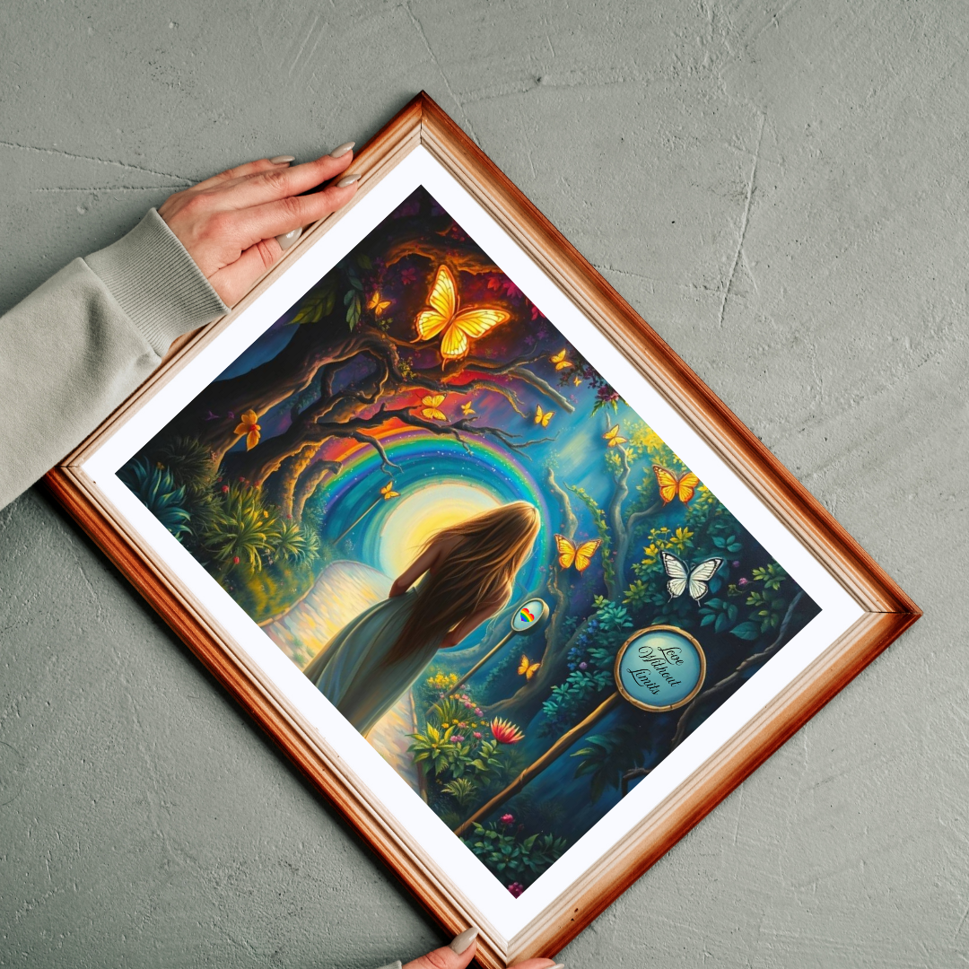 Whispers of the Rainbow Garden Jigsaw Puzzle, Rainbow Puzzle, LGBTQ Puzzle Art Pride Month Gift for Adults, Family Activity, Mindfulness Puzzle The Puzzle Chest
