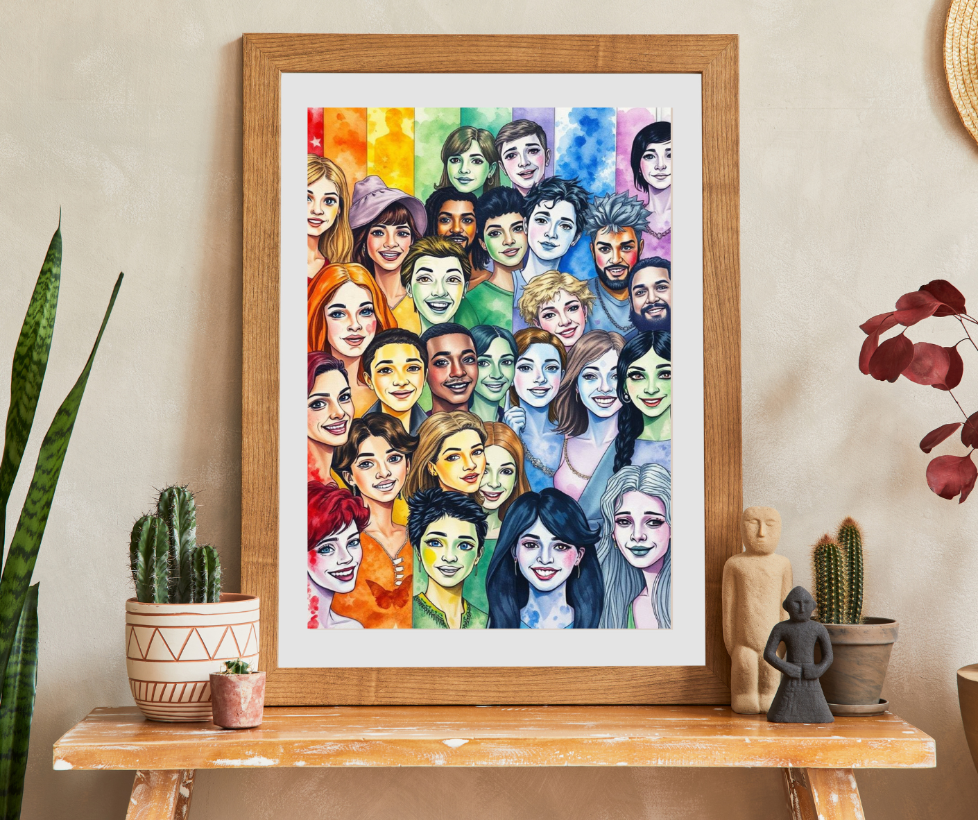 United in Joy Jigsaw Puzzle - Pride Rainbow Flag Faces, Queer Art Inclusive Game for Family Fun, Holiday Birthday Gift Idea, Team Building Puzzle The Puzzle Chest