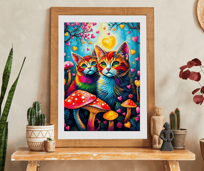 Whimsy Woods - Rainbow Cats and Pride Forest Jigsaw Puzzle, 110 to 1014-piece, Cat Lover Gift, Family Activity or Solo Fun, Brain Teaser Puzzle The Puzzle Chest