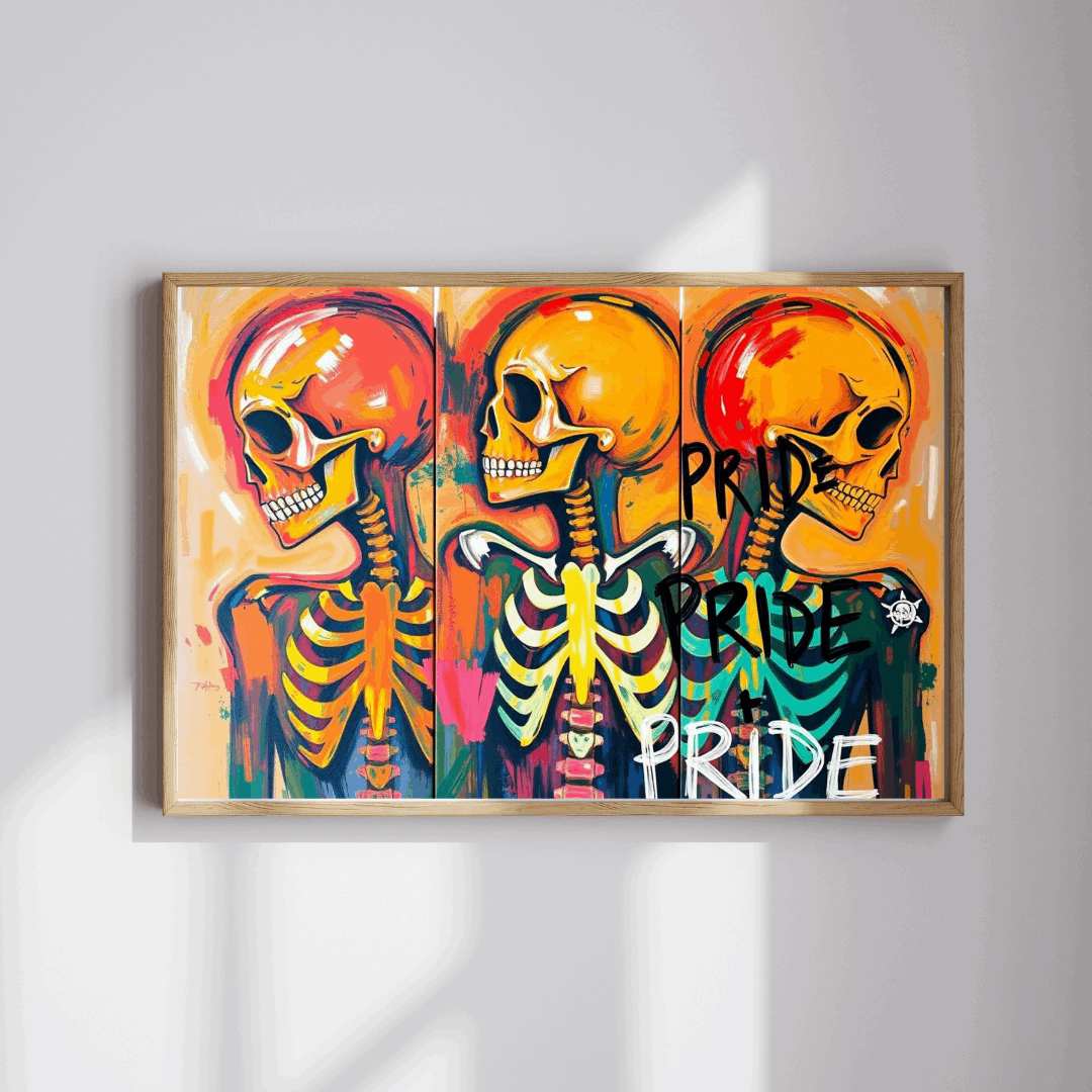Pride Skeleton Puzzle, Colorful Puzzle for Group Fun, LGBTQ+ Gift for Birthday Holiday Pride Month, Creative Family Activity, Halloween Puzzle The Puzzle Chest
