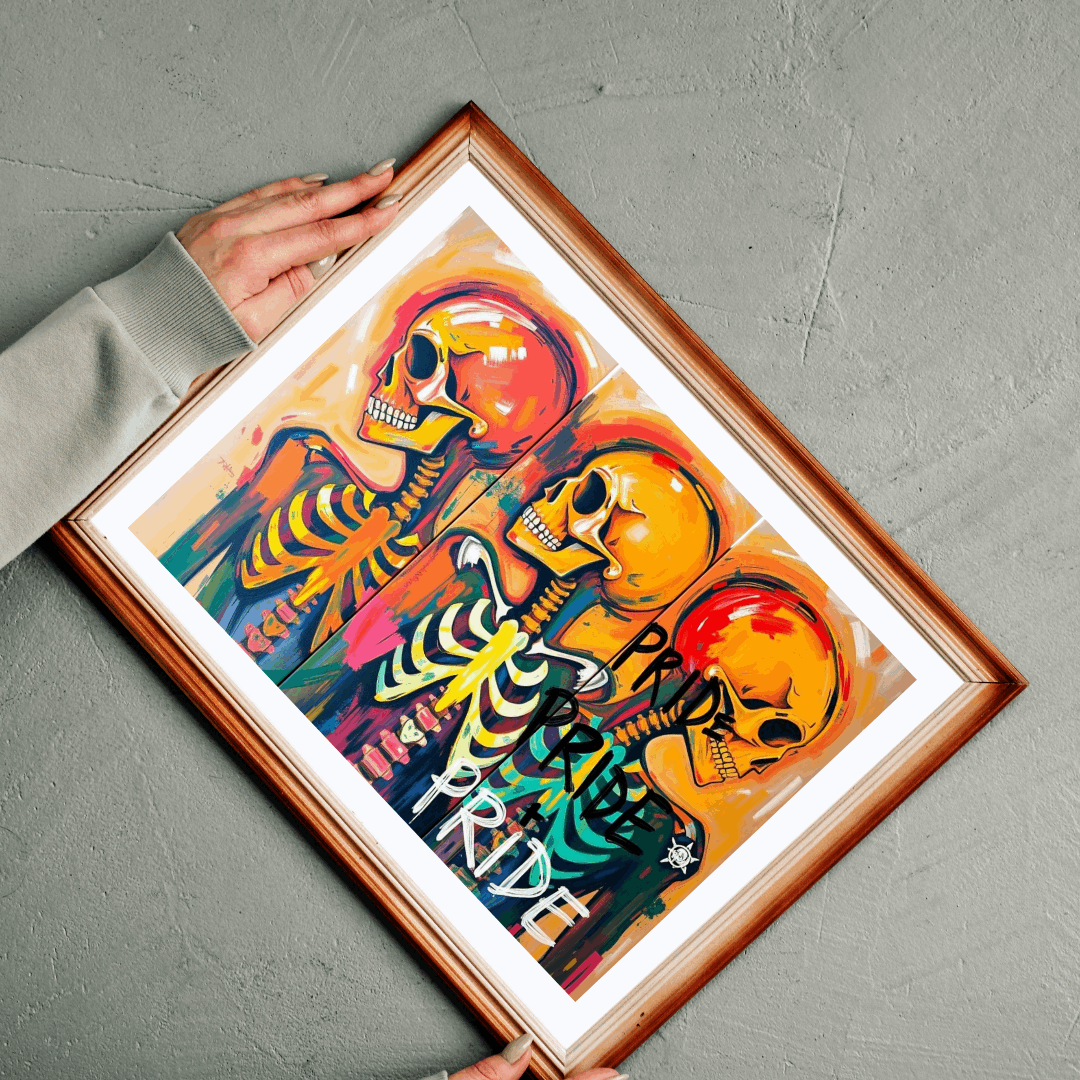 Pride Skeleton Puzzle, Colorful Puzzle for Group Fun, LGBTQ+ Gift for Birthday Holiday Pride Month, Creative Family Activity, Halloween Puzzle The Puzzle Chest