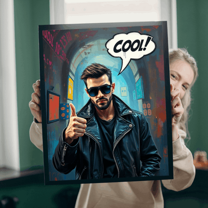 Cool Vibe Puzzle - Pop Art Jigsaw Game, Fun Gift for Friend, Family, Game Night, Unique Nostalgic Birthday/Christmas Present, Vintage Design Puzzle The Puzzle Chest