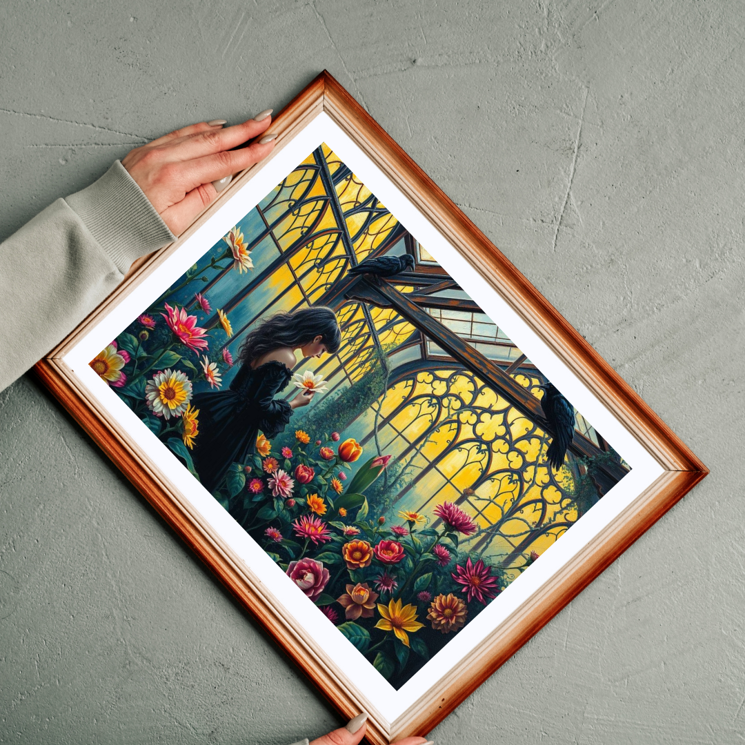 Twilight Flora Jigsaw Puzzle - A Gothic Garden, Gothic Greenhouse Game for Adult Dark Art Puzzle Lovers, Creative Gift for All Occasions