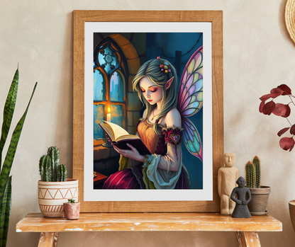 Bookish Fairy Jigsaw Puzzle - Reading by Candlelight, 110-1014 Piece Fantasy Game for Holiday Birthday Gift, Family Fun, Mindful Activity