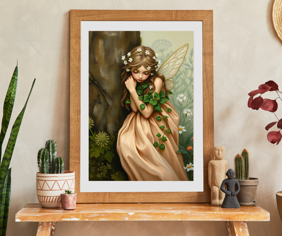 Thoughtful Woodland Fairy Puzzle - Peach Gown, Mossy Tree, Forest Scene, 110-1014 Piece Jigsaw, Gift for Nature Lover, Family Fun Activity Puzzle The Puzzle Chest