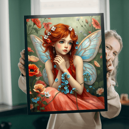 Auburn Flower Fairy Puzzle - Summer Garden Fantasy Jigsaw with Wildflowers, 110-1014 Piece Puzzle Lover Gift for Mindful Family or Solo Fun