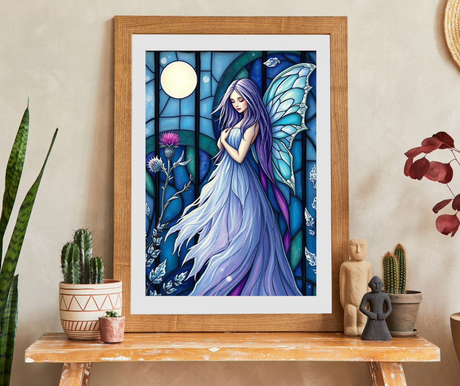 Enchanting Fairy Puzzle - Stained Glass Style 110 to 1014-Piece Jigsaw, Fantasy Lover Gift for Friends and Puzzle Enthusiasts