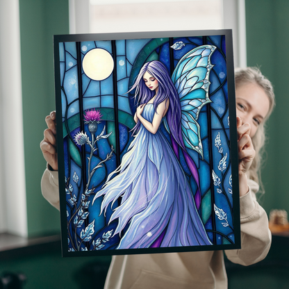 Enchanting Fairy Puzzle - Stained Glass Style 110 to 1014-Piece Jigsaw, Fantasy Lover Gift for Friends and Puzzle Enthusiasts