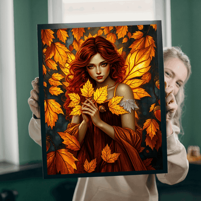 Autumn Leaves Forest Fairy Jigsaw Puzzle, 110, 252, 520, 1014-piece, Cozy Indoor Activity, Gift for Puzzle Lover, Fall Home Decor, Leafy Art Puzzle The Puzzle Chest